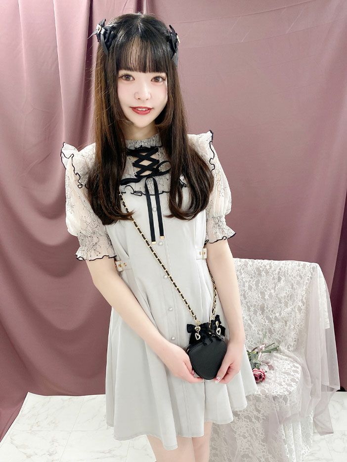 フリルリボン付きマルチチェーンストラップ | Rlab store