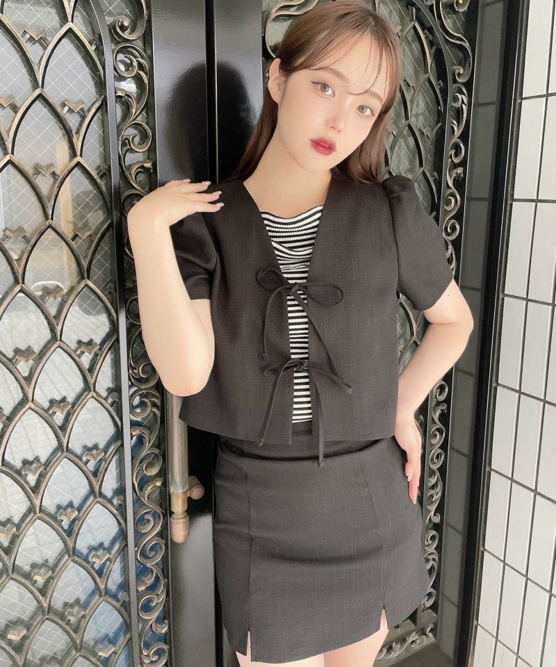 【美品】LANVIN ラメツイードノーカラージャケット 可愛い✨リボンモチーフ オンライン ショッピング 通販ファッション - 【美品】LANVIN