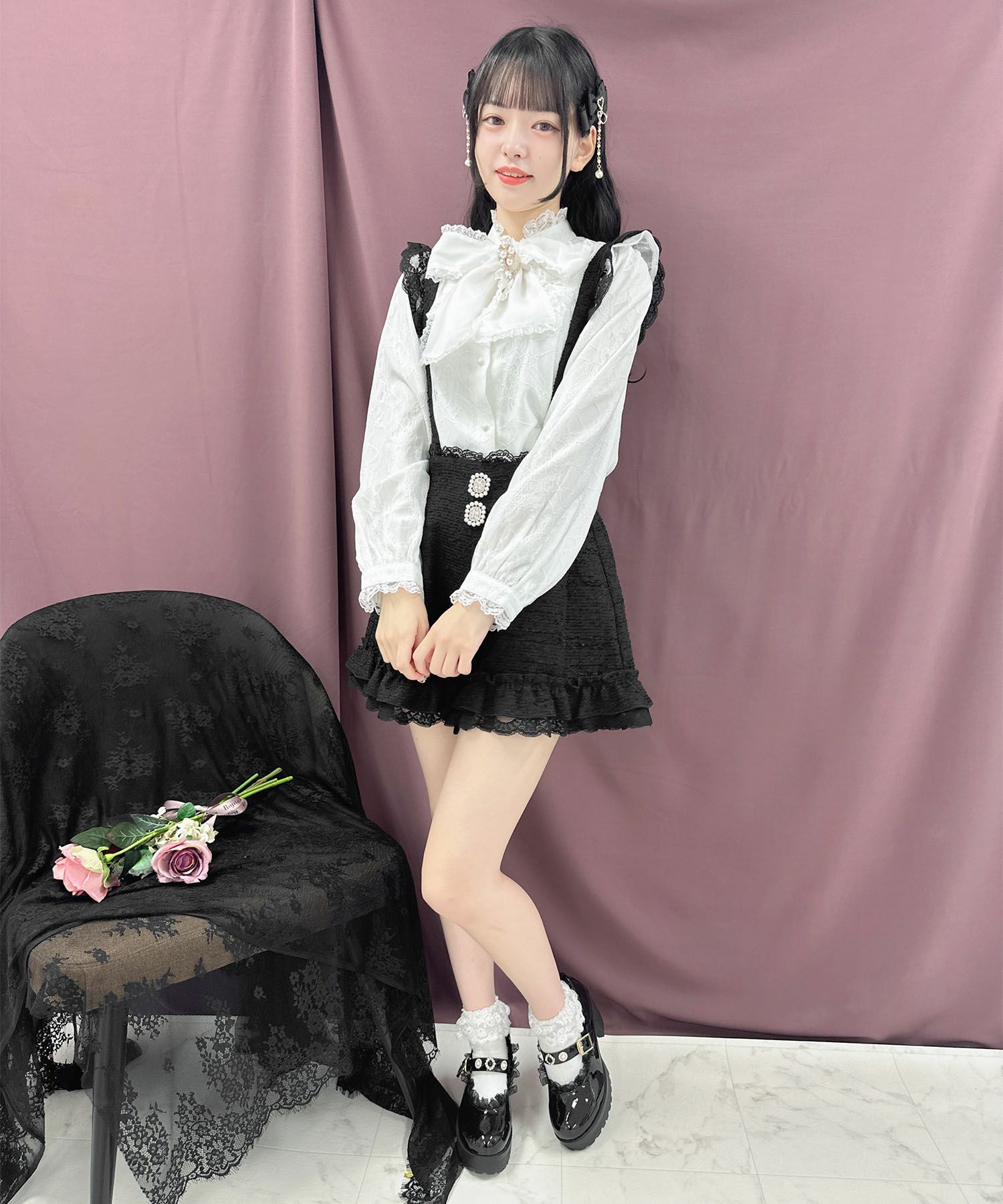 サス付ツイードショートパンツ | Rlab store 