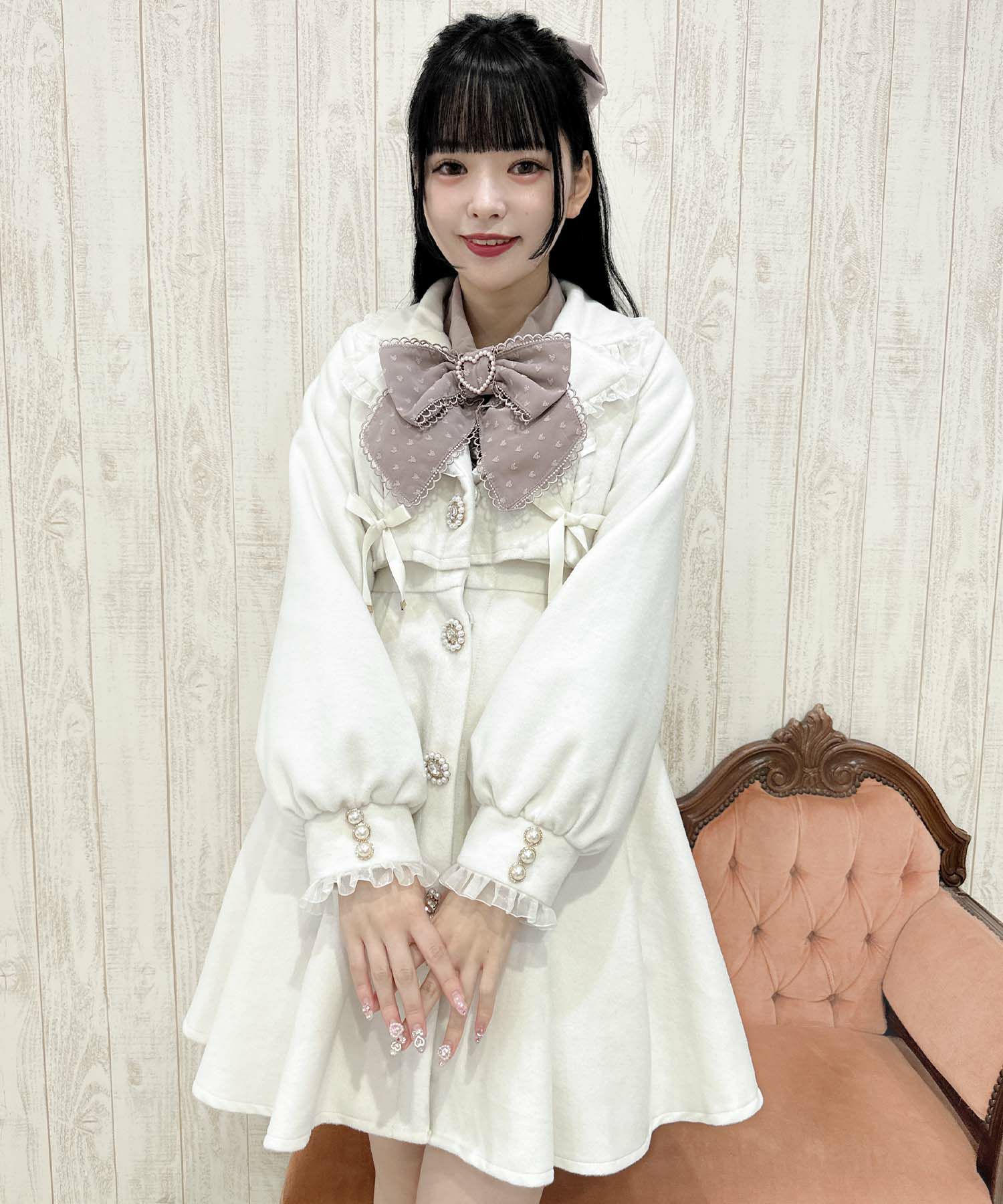 シアーフリルテーラードコート | Rlab store