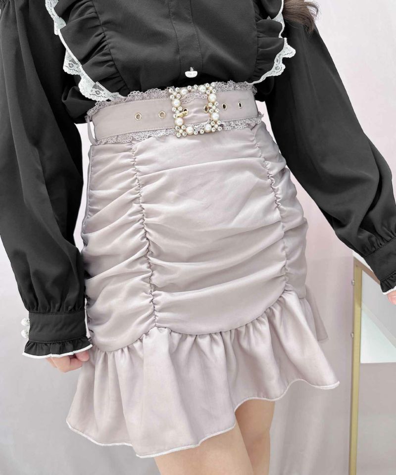 シアーギャザーミニマーメイドスカート | Rlab store シアーギャザーミニマーメイドスカート | Rlab store