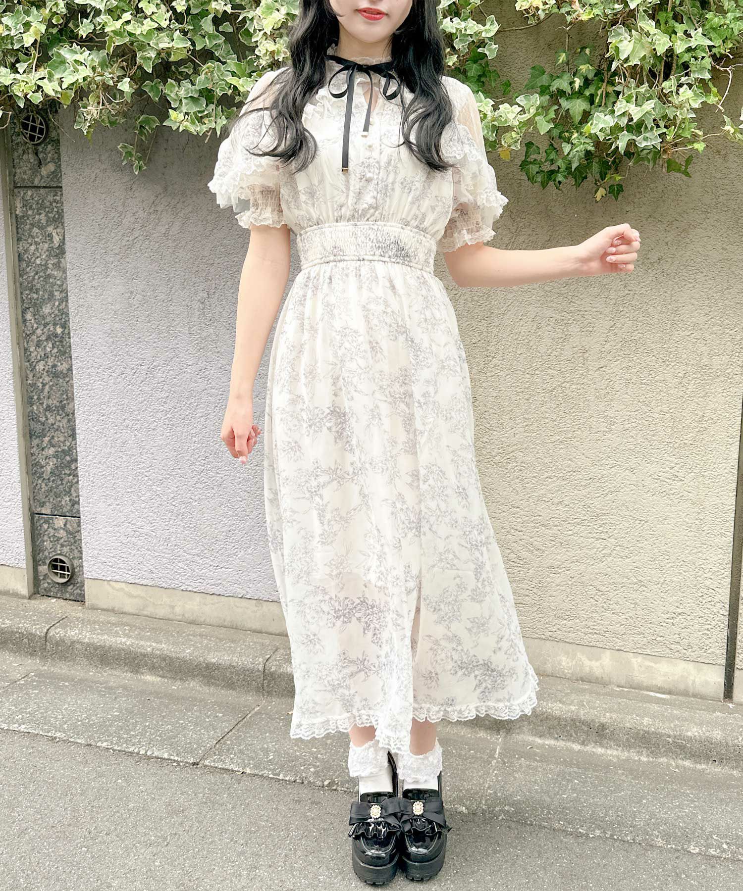 花柄ロングワンピース | Rlab store