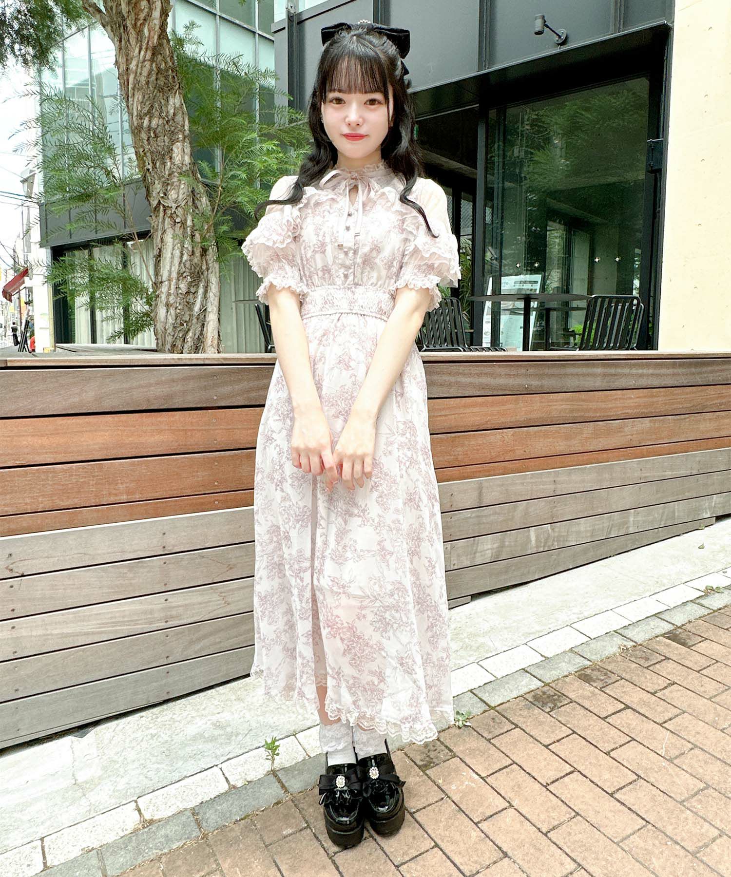 花柄ロングワンピース | Rlab store