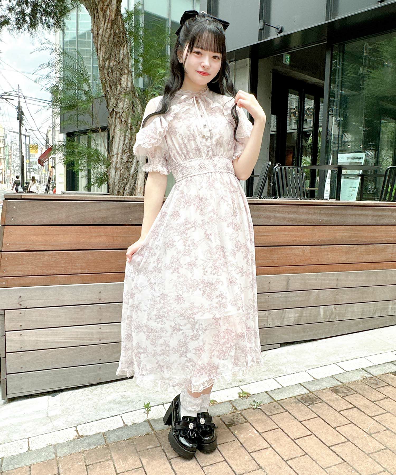 花柄ロングワンピース | Rlab store 