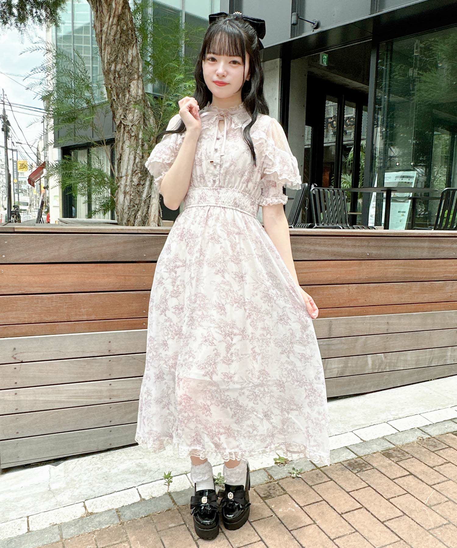 花柄ロングワンピース | Rlab store