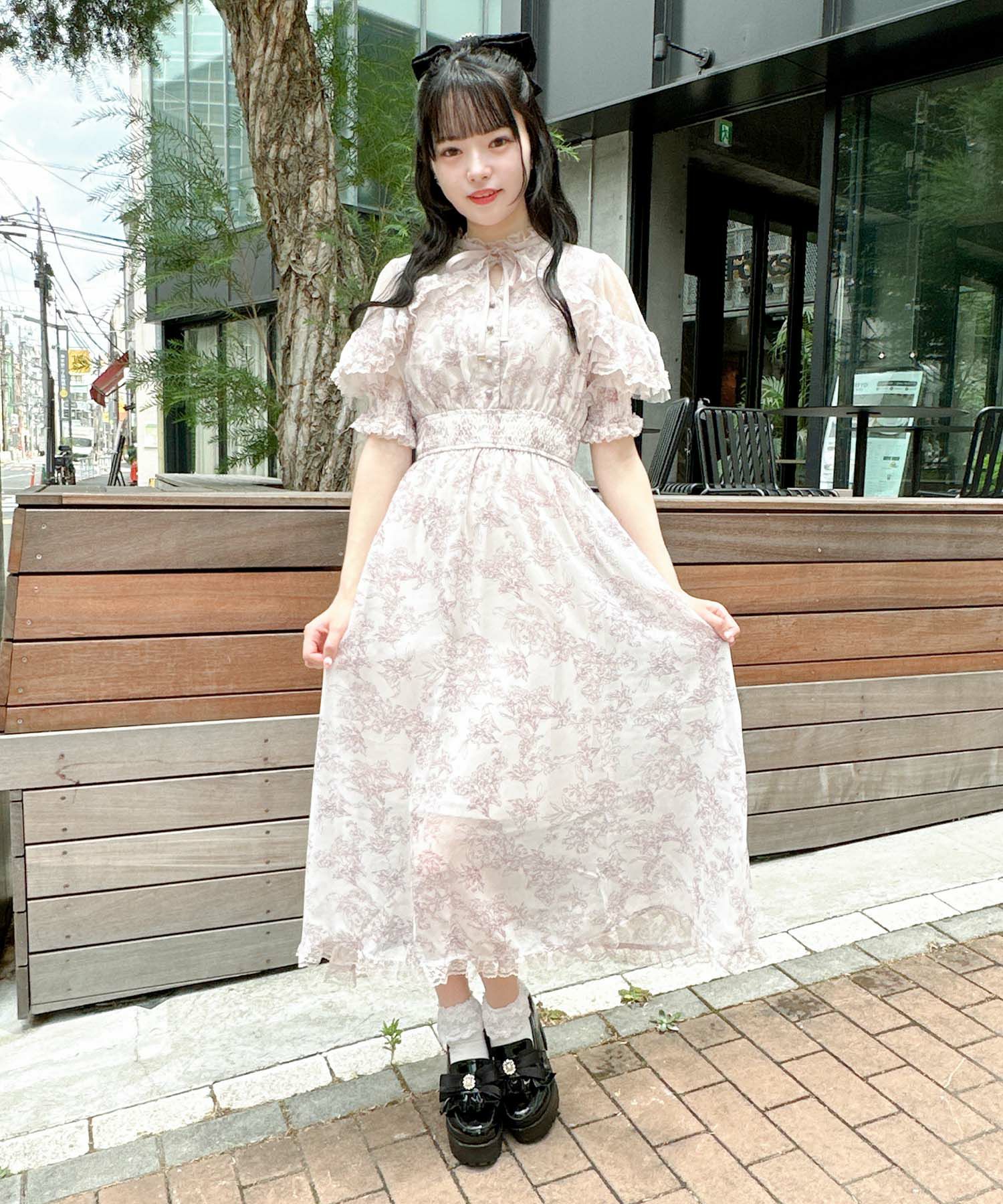 花柄ロングワンピース | Rlab store 