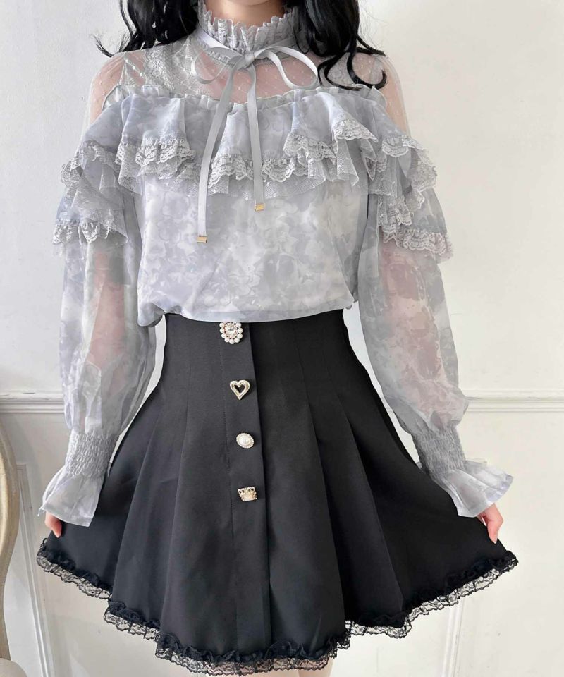 ★新品★Rene★キュロット スカート★36★ライトベージュ★ ランダム釦プリーツスカート | Rlab store