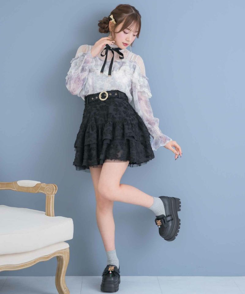 フェザーティアードミニスカート | Rlab store