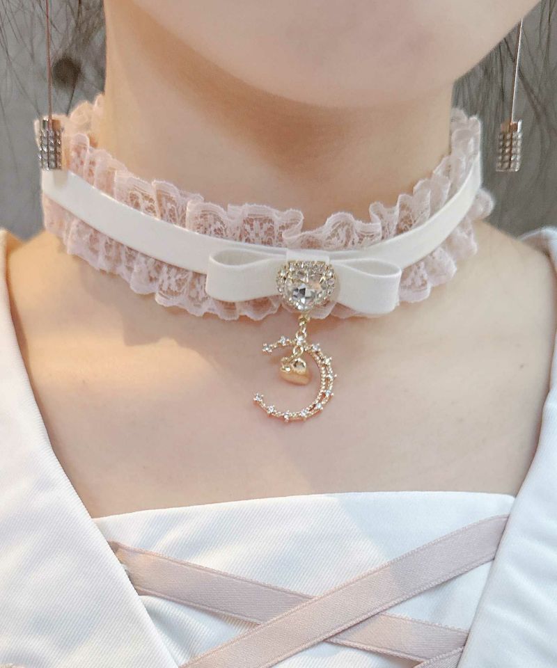 ムーンチャームレースフリルチョーカー | Rlab store