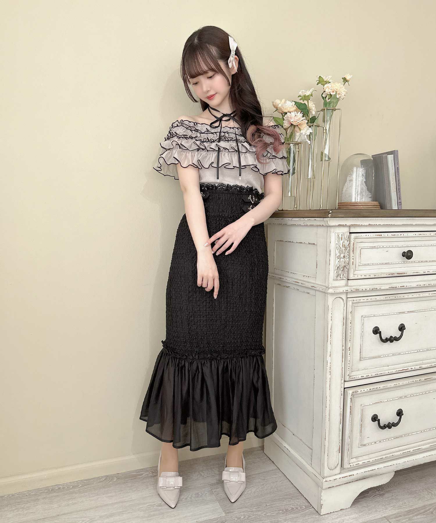 ランダムシャーリングマーメイドスカート | Rlab store