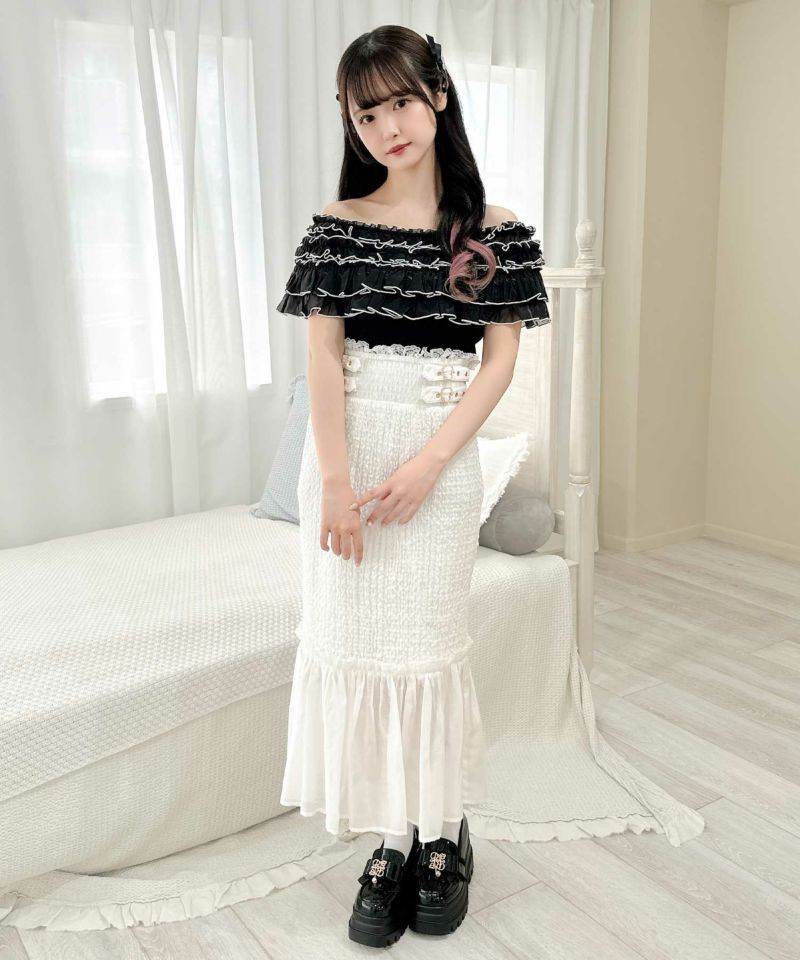 ★美品★ ROJITA ツイードマーメイドミニスカート ★ マーメイドミニスカート[品番：RJTW0002087]｜ROJITA（ロジータ