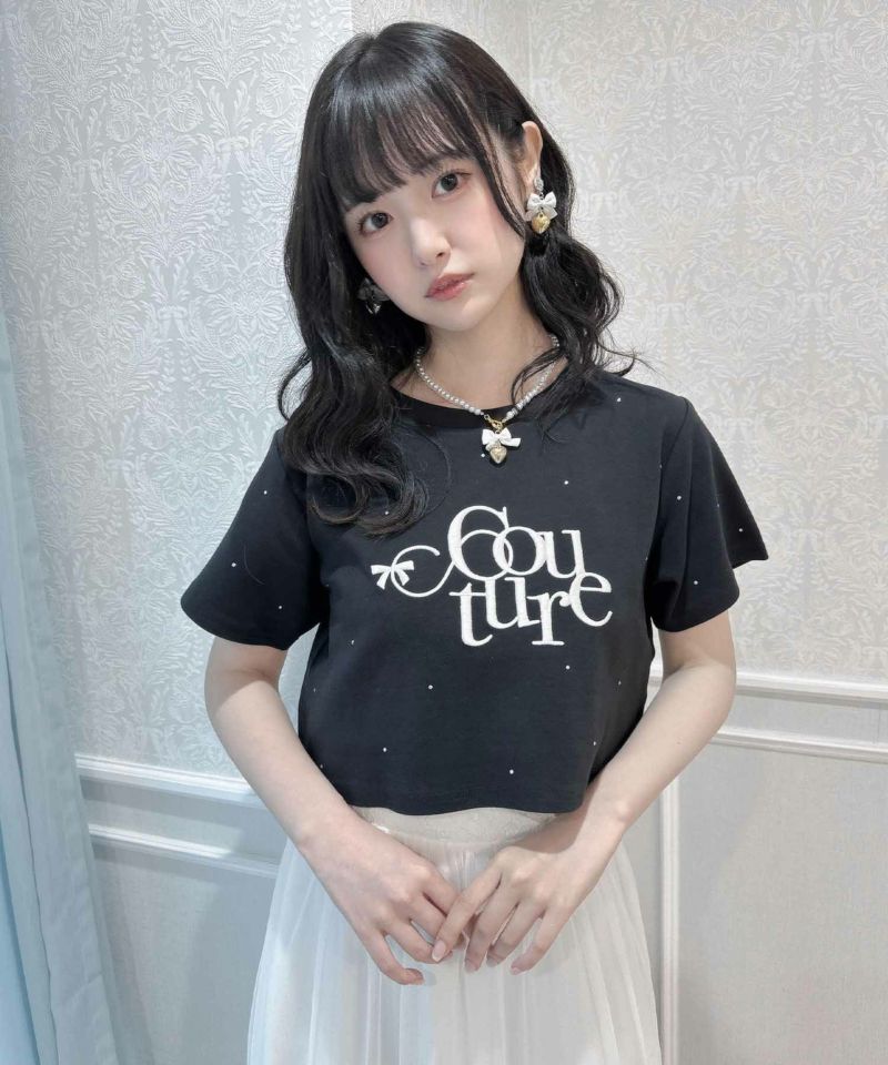 tシャツ PU SHEER TINY Tシャツ レディース ぷっくりロゴ ミニTシャツ | Rlab store