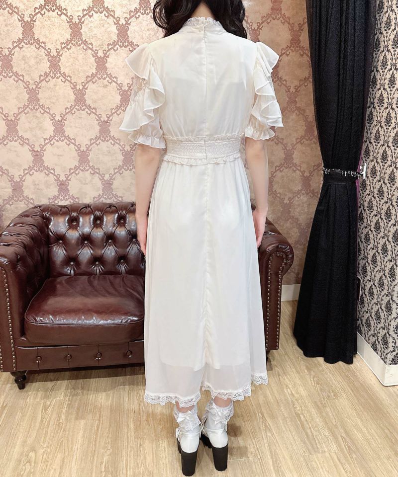 ウエストシャーリングシアーロングワンピース | Rlab store