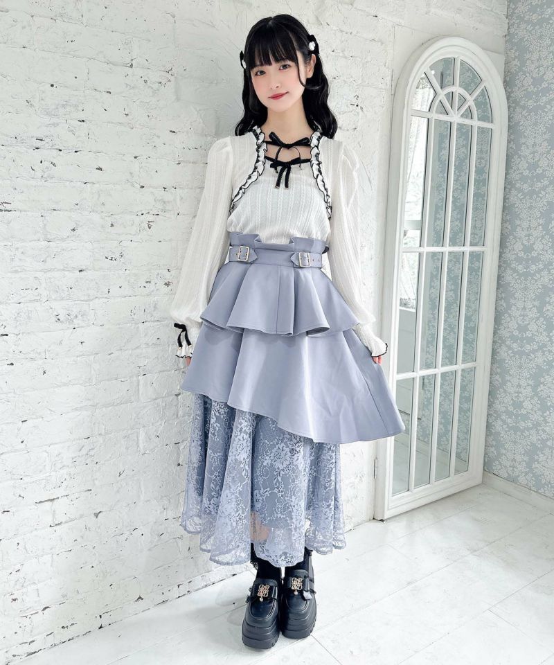 レースティアードロングスカート | Rlab store