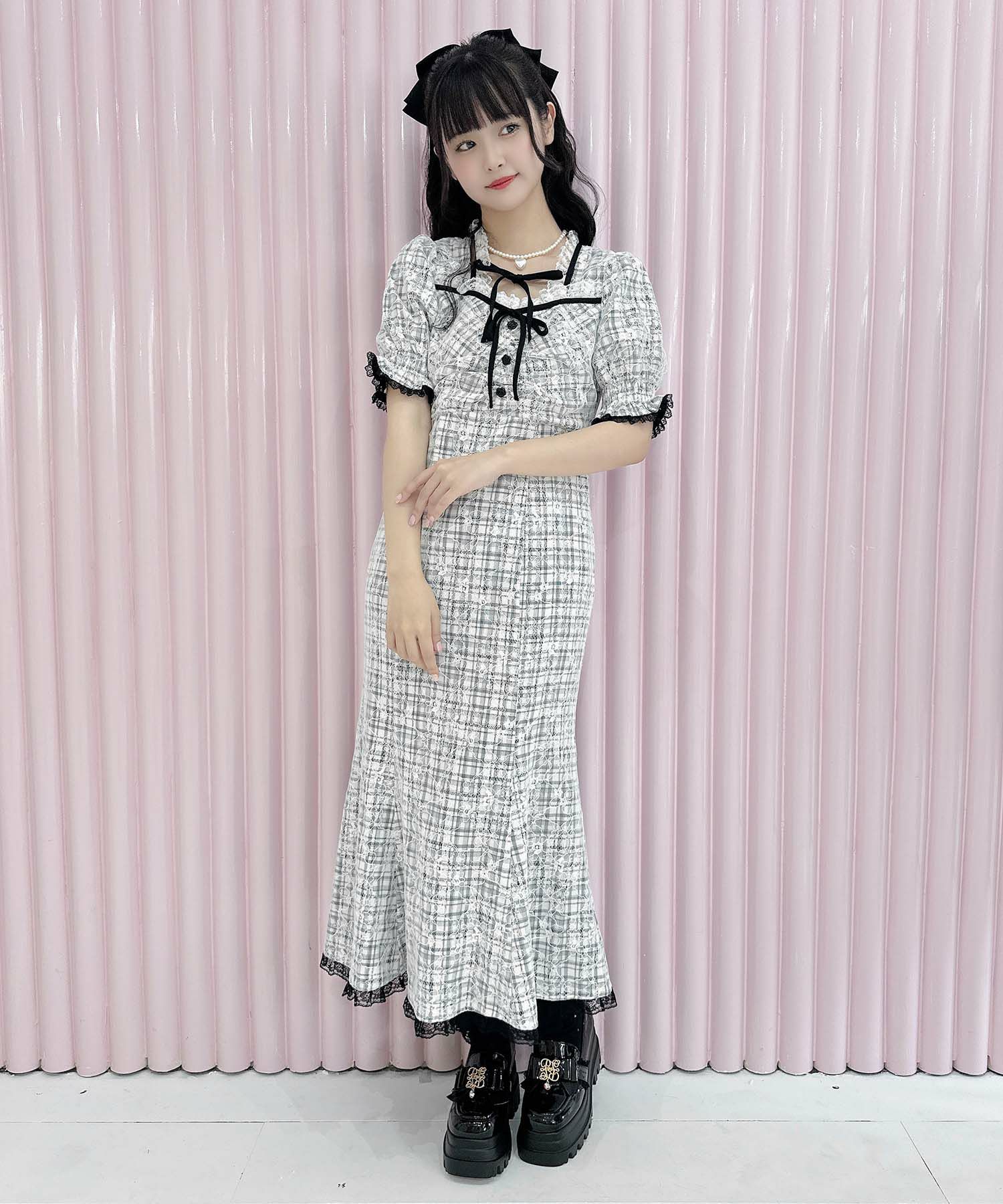 花柄ケープロングワンピース | Rlab store