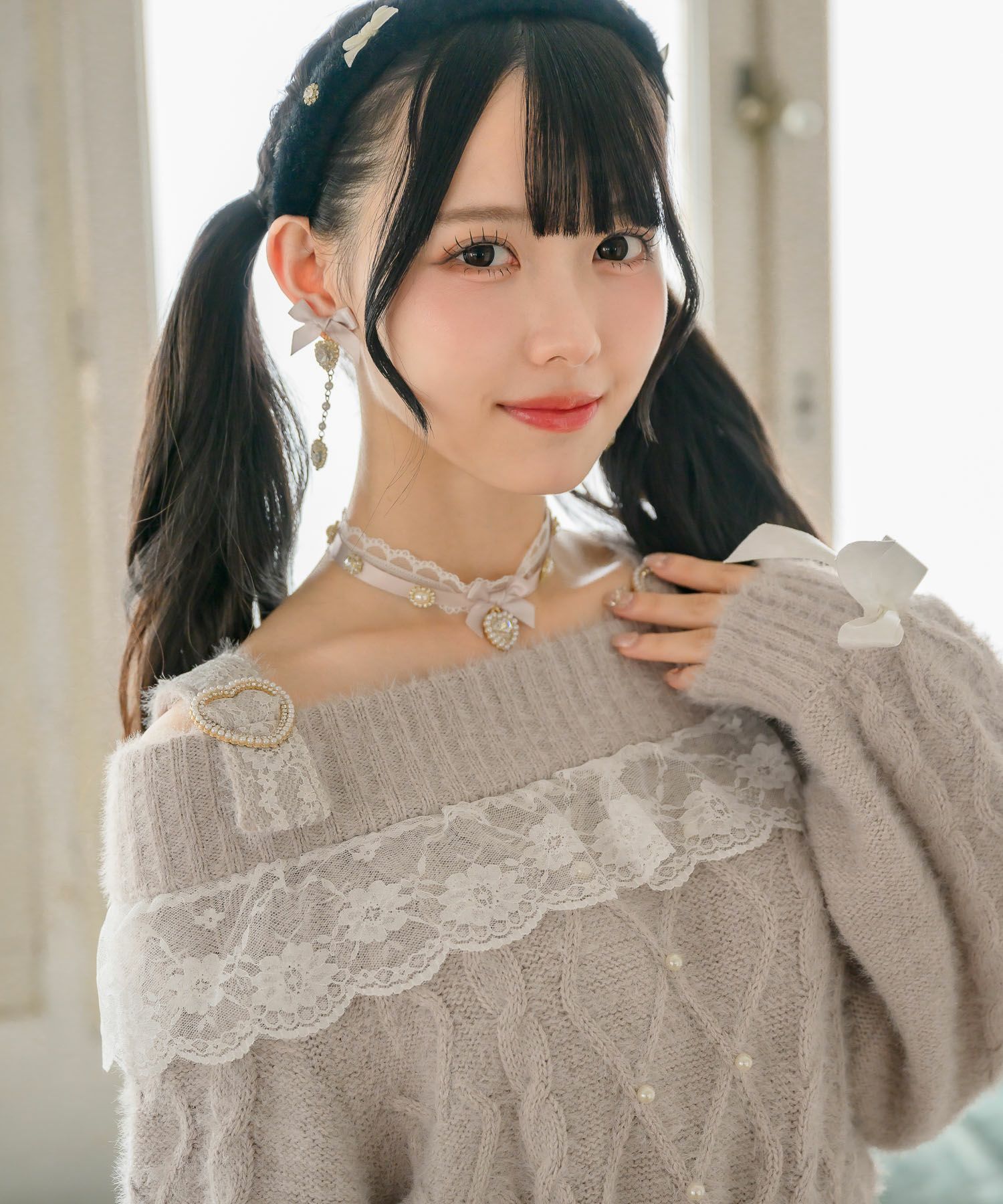 ハートビジュリボンチョーカー | Rlab store ハートビジュリボンチョーカー | Rlab store