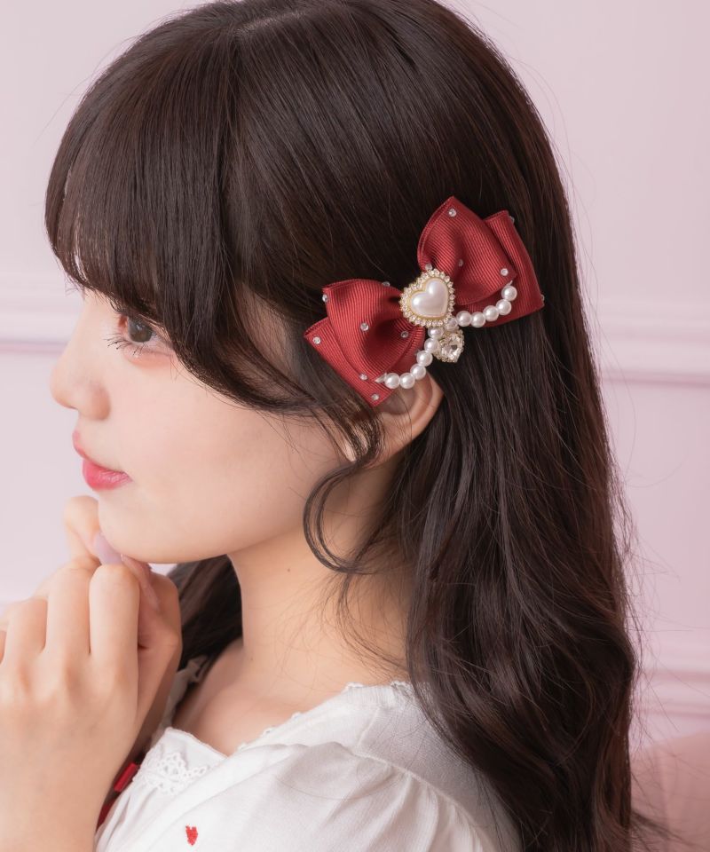 パール付きビジュリボンクリップSET | Rlab store