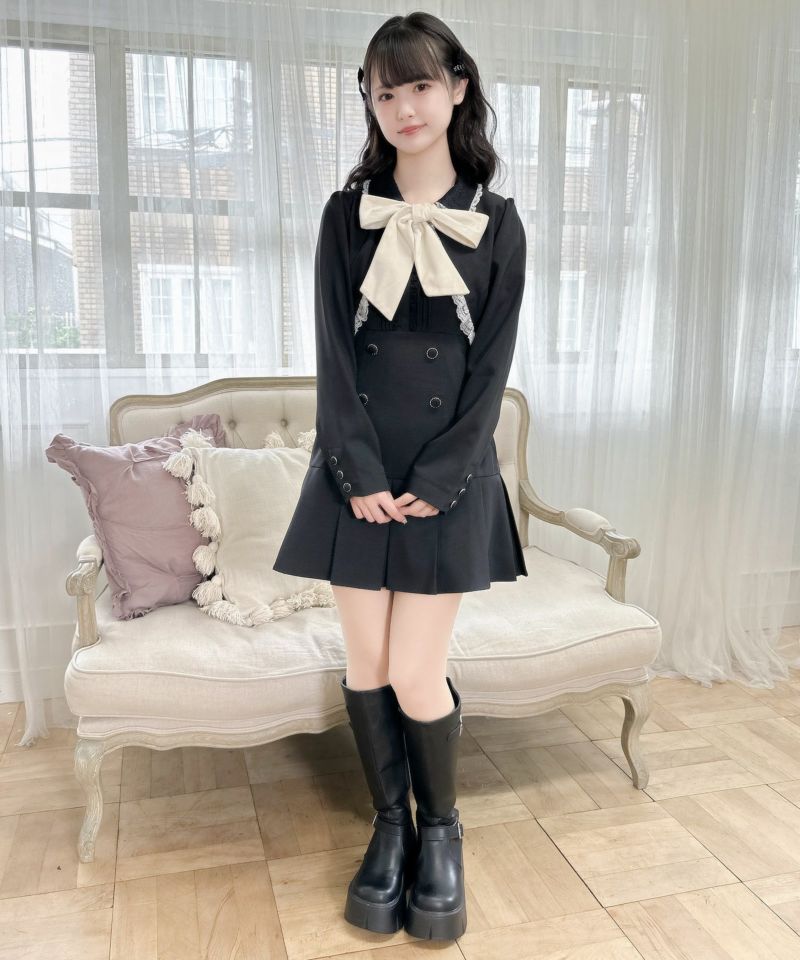 プードルファーリボンショートボレロ
