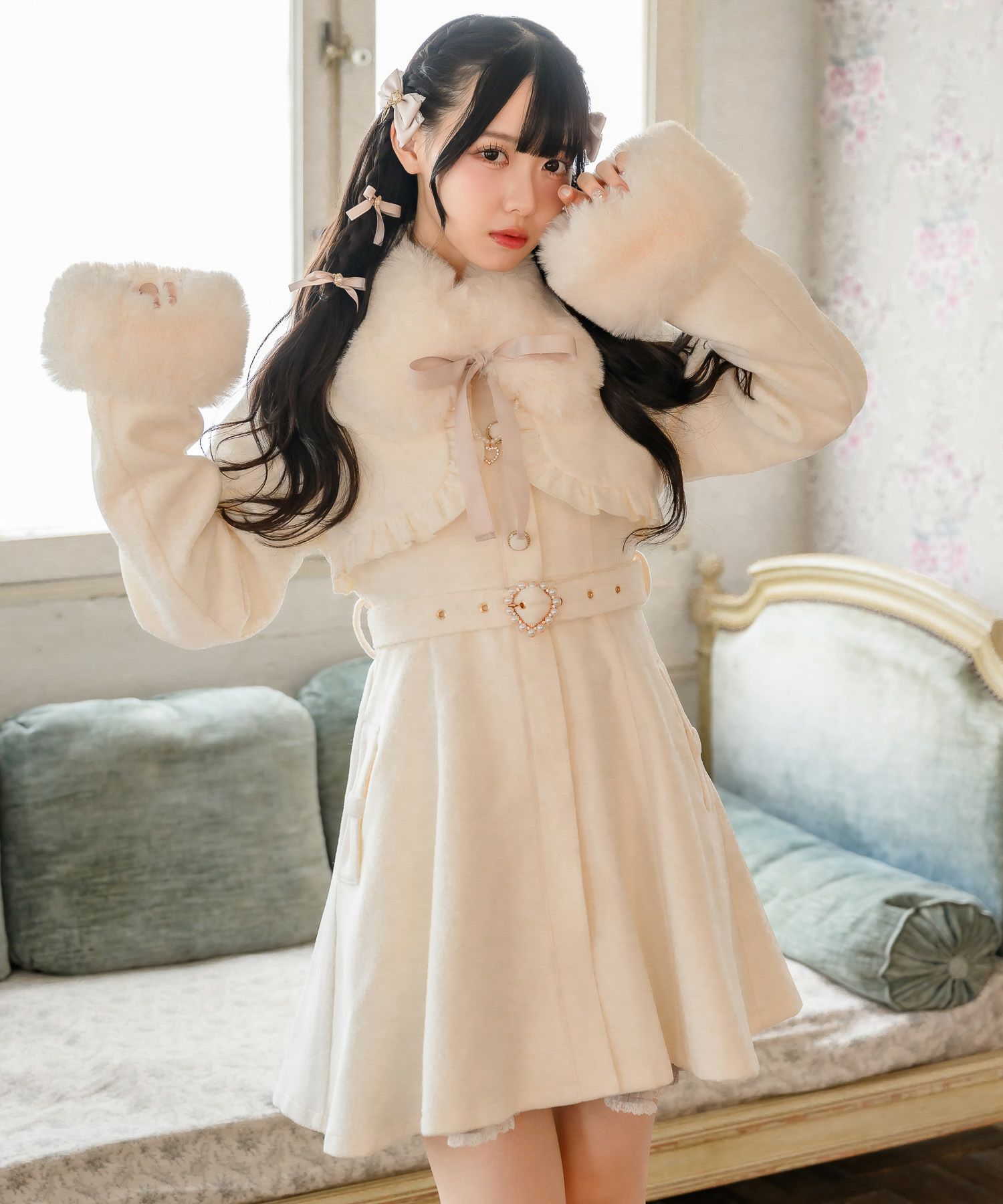 ROJITAxFuuuuu_ri collaboration】メイドライクドーリーコート | Rlab 