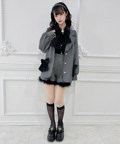 リボン付ポケットカーディガン | Rlab store