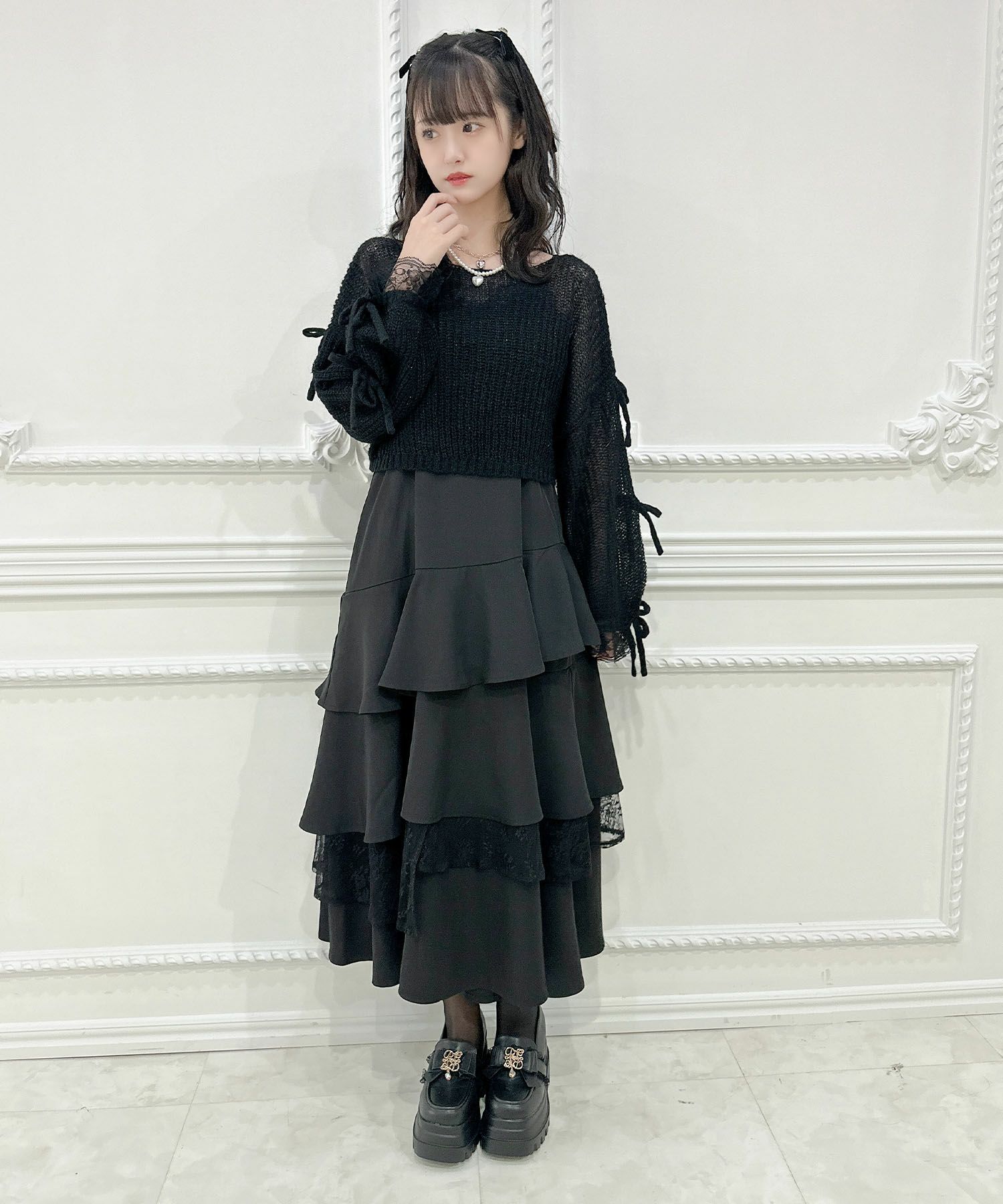 モヘア透かしニットTOPS | Rlab store