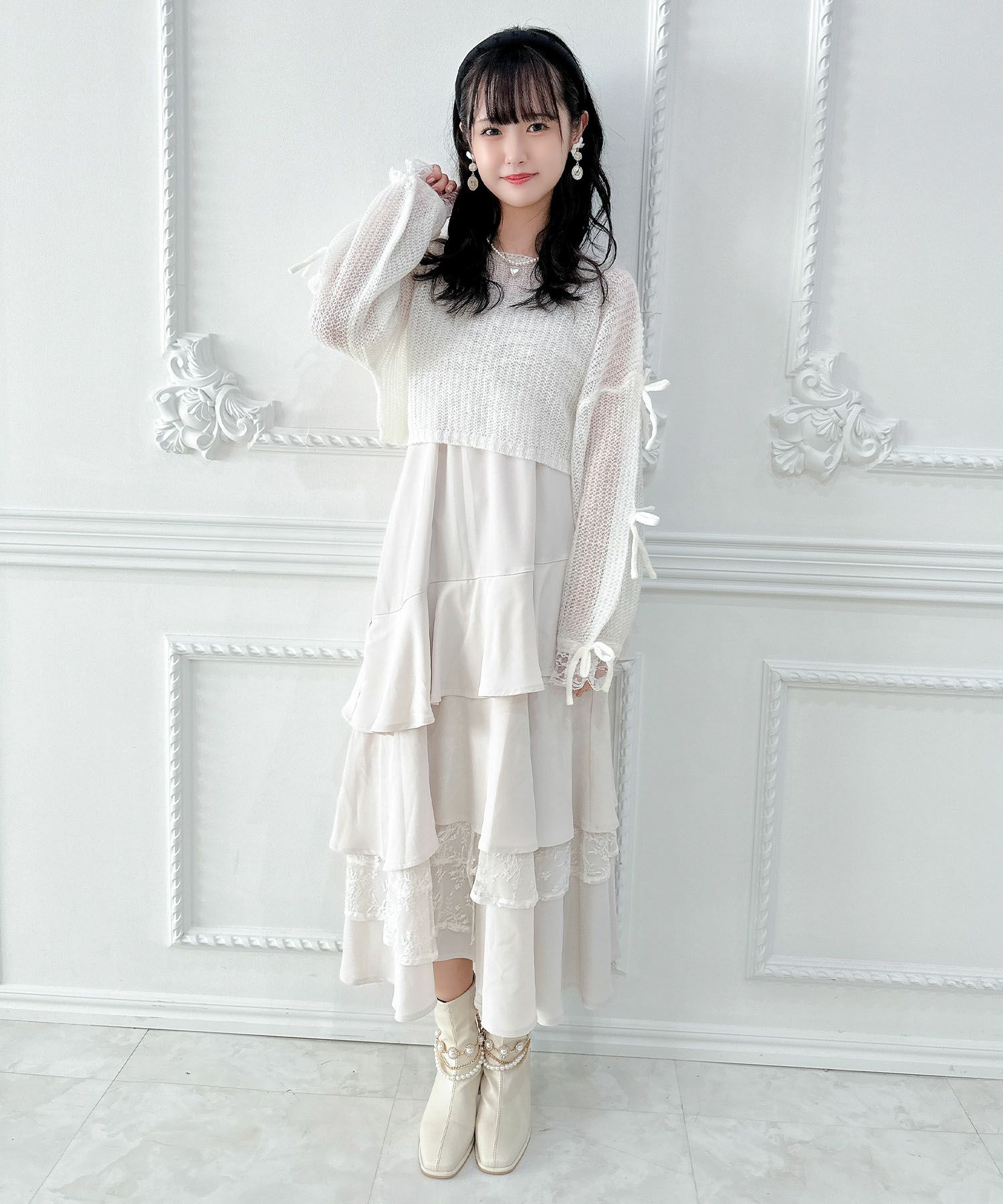 モヘア透かしニットTOPS | Rlab store