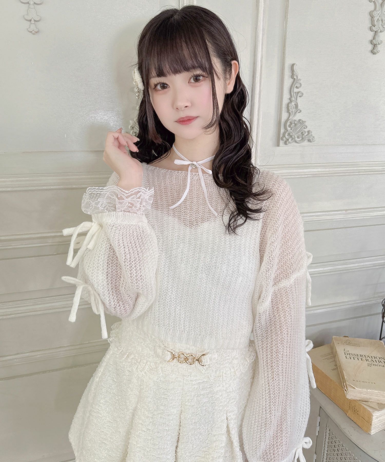 モヘア透かしニットTOPS | Rlab store