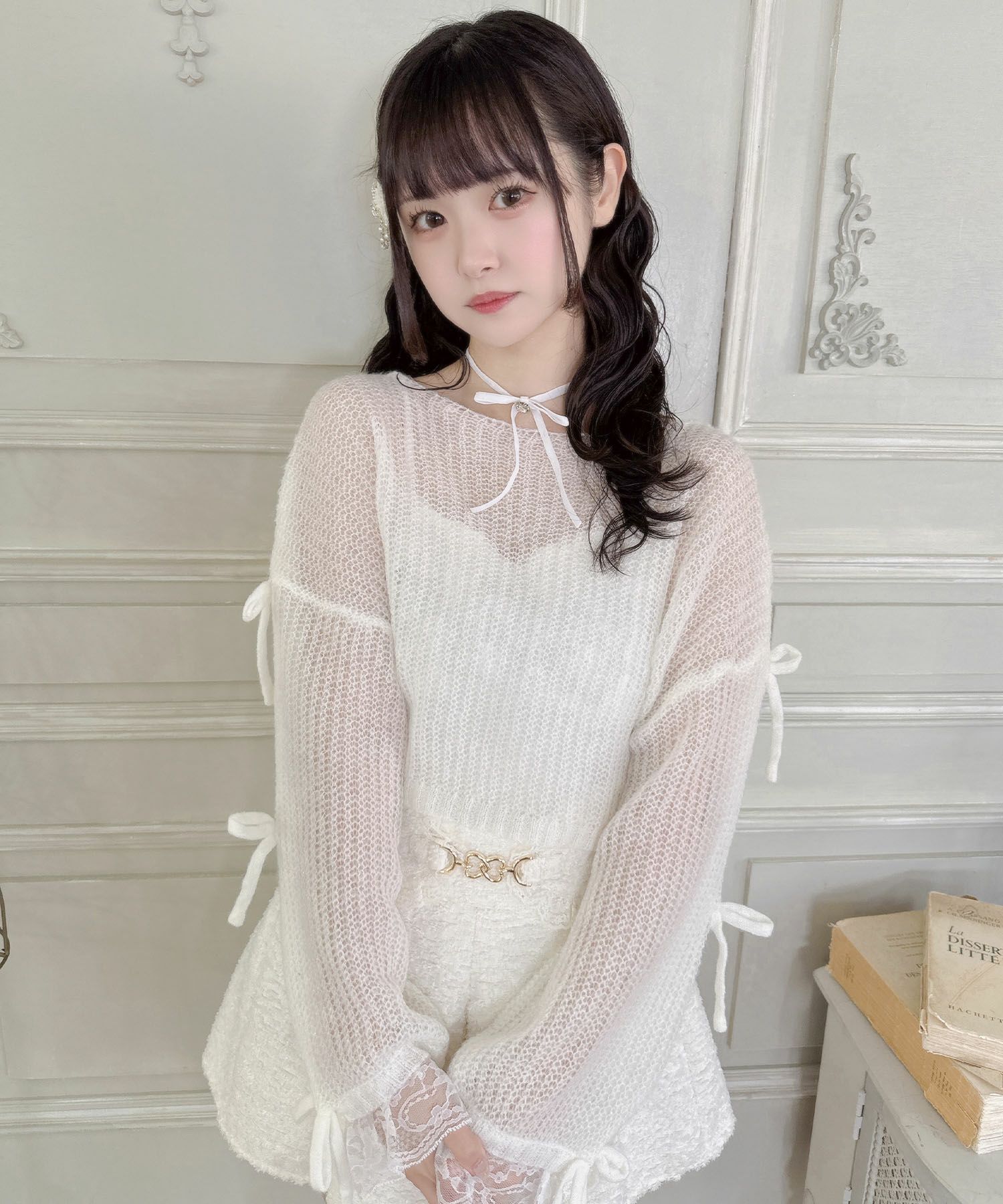 モヘア透かしニットTOPS | Rlab store