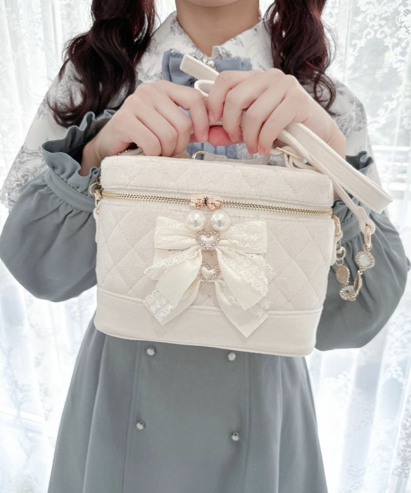 Wリボン キルティング バニティーBAG | Rlab store