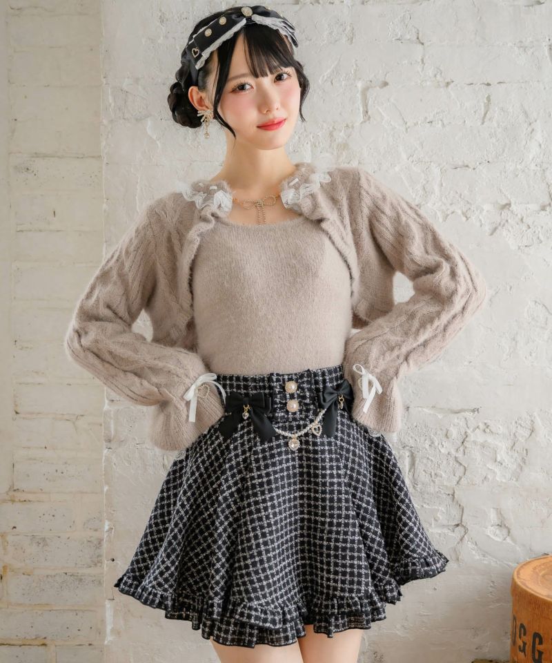 BUBBLES リボンニットアンサンブル KNIT | sparkling mall online store
