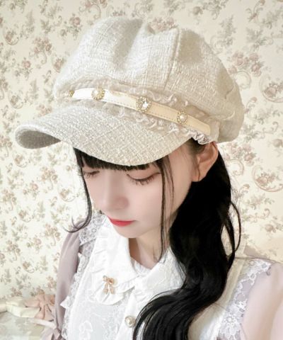 ビジュリボン付猫耳ニット帽 | Rlab store ビジュリボン付猫耳ニット帽 | Rlab store