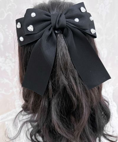 ビジューハートリボンバレッタ | Rlab store