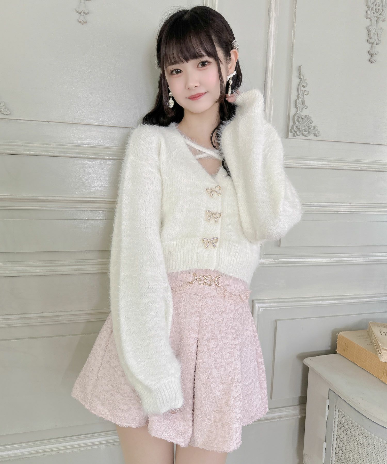 ANDMARY fiona pocket knit set & skirt Fiona Knit Skirt in Grey 