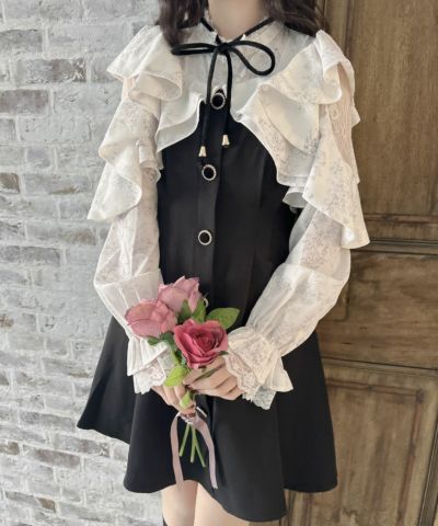 プチプラ ラルフローレン Janevra お花柄 ラッフル ミッドワンピ プチプラ ラルフローレン Janevra お花柄 ラッフル ミッドワンピ
