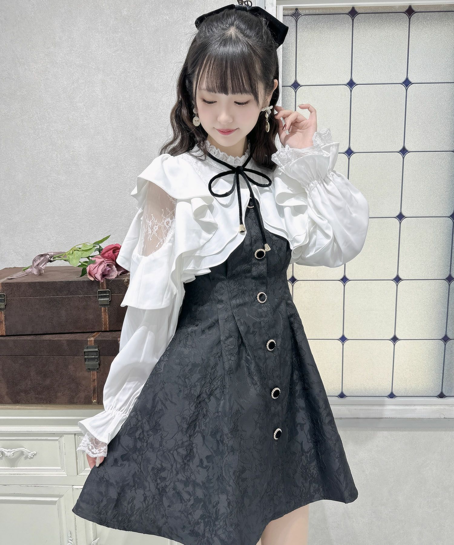 花柄ラッフルワンピース | Rlab store 