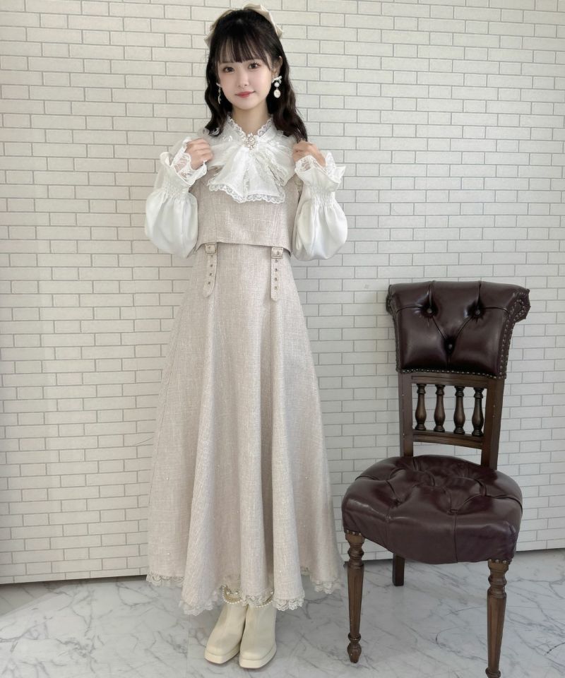 ラボ服⭐︎らぼ服 小さな椿柄コーラルピンク色ワンピース &パンダ柄の白いワンピース ラボ服︎らぼ服 小さな椿柄コーラルピンク色ワンピース u0026