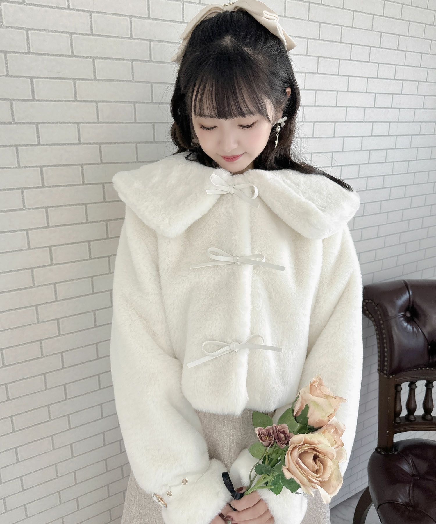 ミニ丈ファーコート | Rlab store