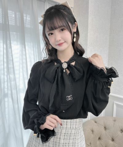 ワンポイントレースフリルブラウス | Rlab store