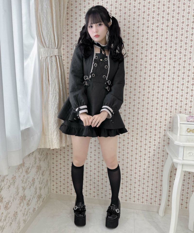 チョーカーリボンダブルボタンセットアップ | Rlab store