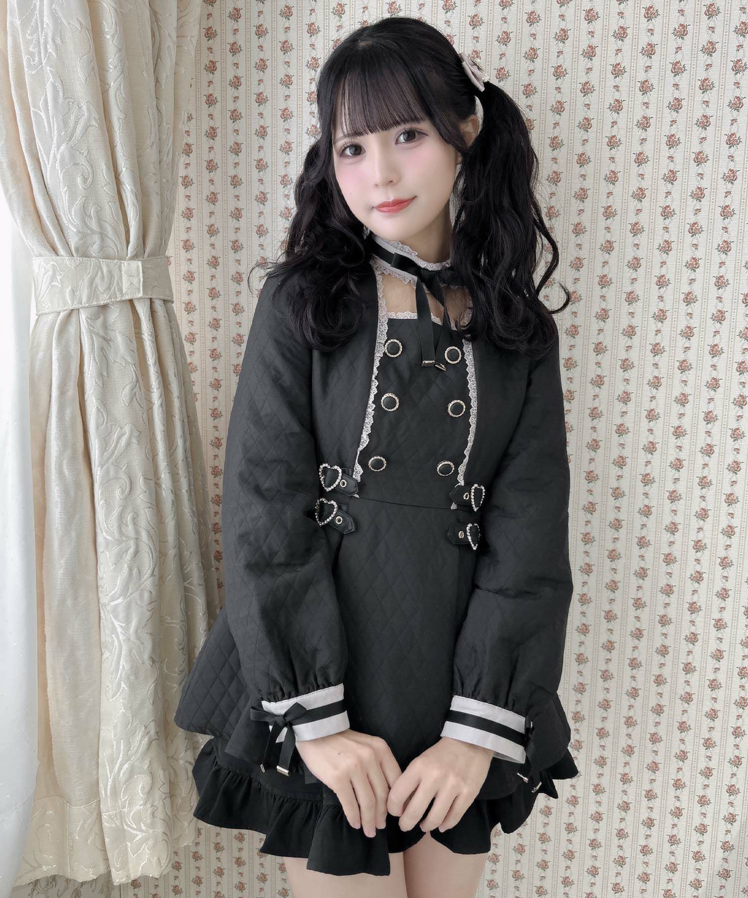 チョーカーリボンダブルボタンセットアップ | Rlab store