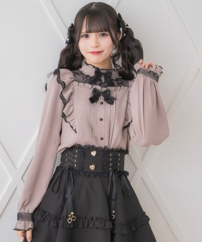 R*n様 bonjour diary♡花柄フリル長袖ブラウス 6Y 袖フリル花柄シアーブラウス｜INGNI(イング) 公式通販｜INGNI STORE