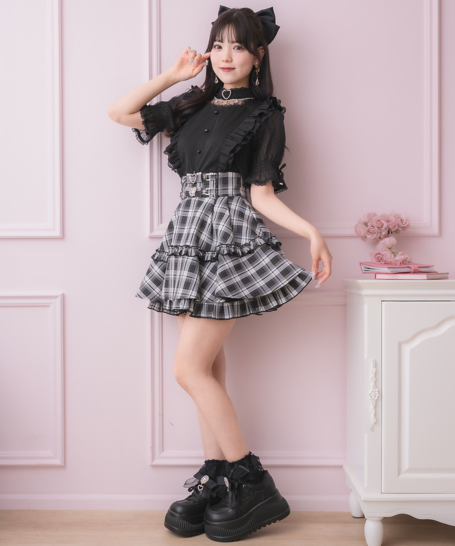 ベルトリボンデザインスカート | Rlab store