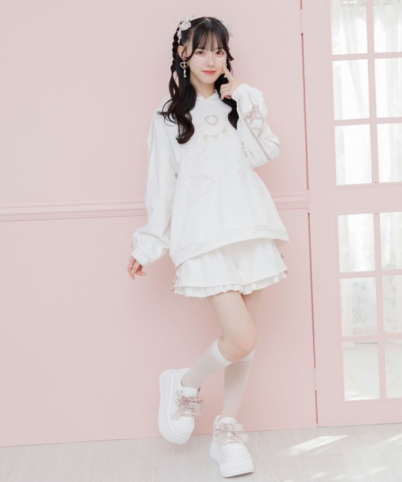ROJITA リボンデザイン 裏毛 スエット ミニワンピース リボンデザイン裏毛スエットミニワンピース | Rlab store
