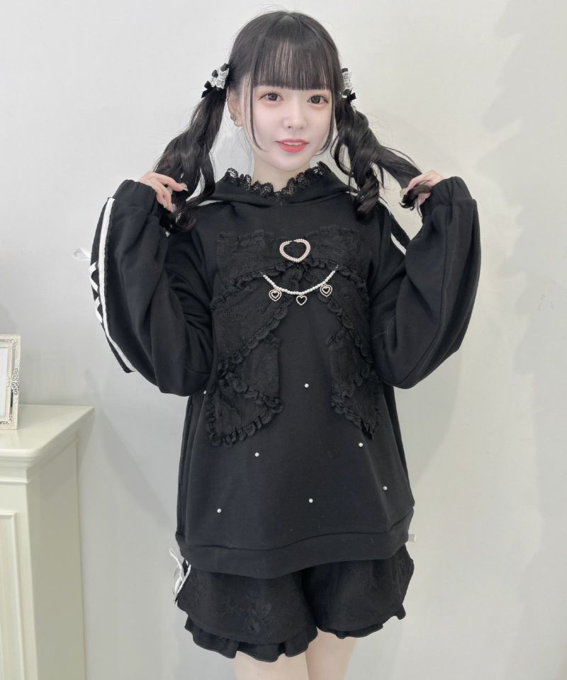 ROJITA リボンデザイン 裏毛 スエット ミニワンピース リボンデザイン裏毛スエットミニワンピース | Rlab store