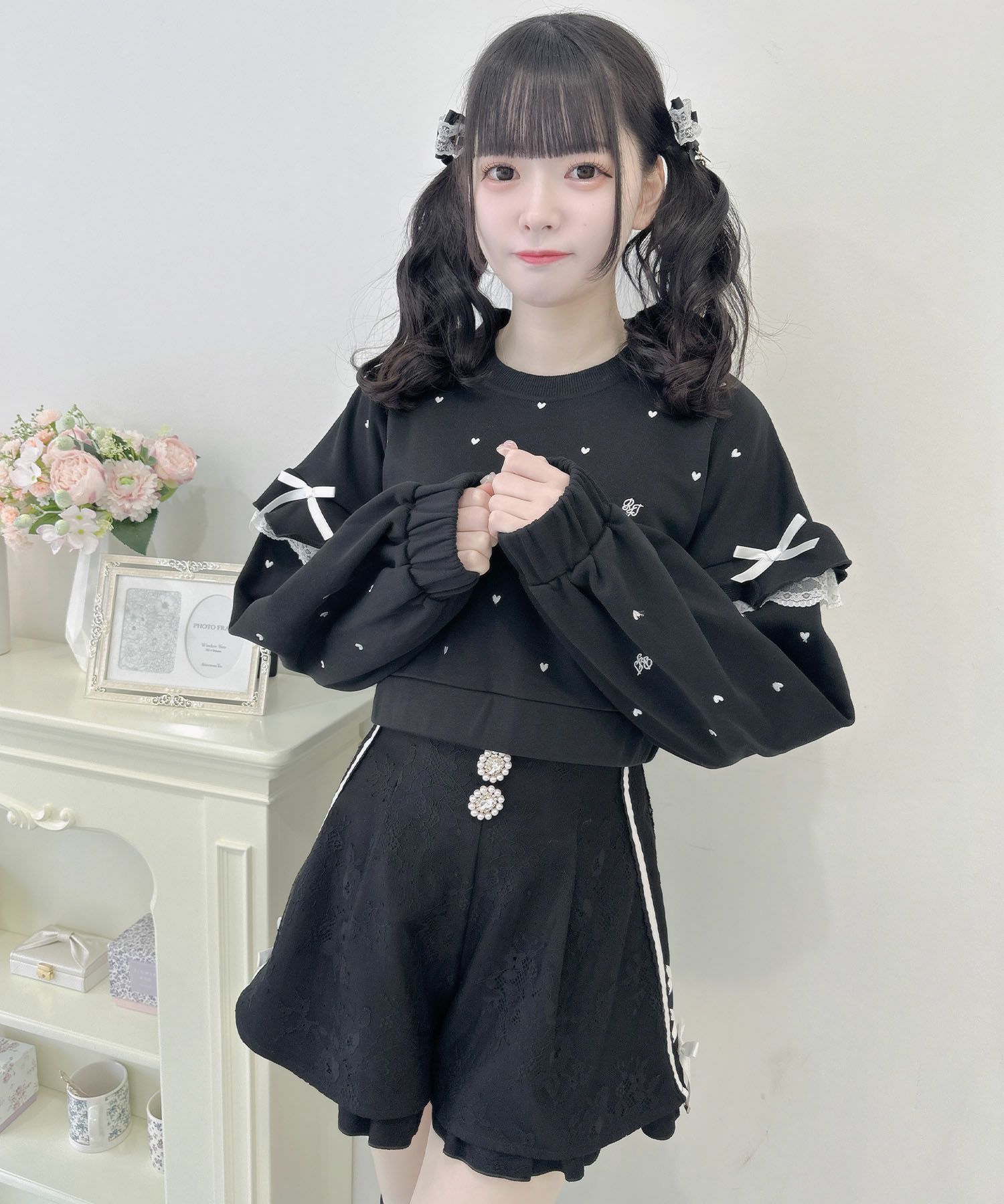 総レースサイドラインショートパンツ | Rlab store