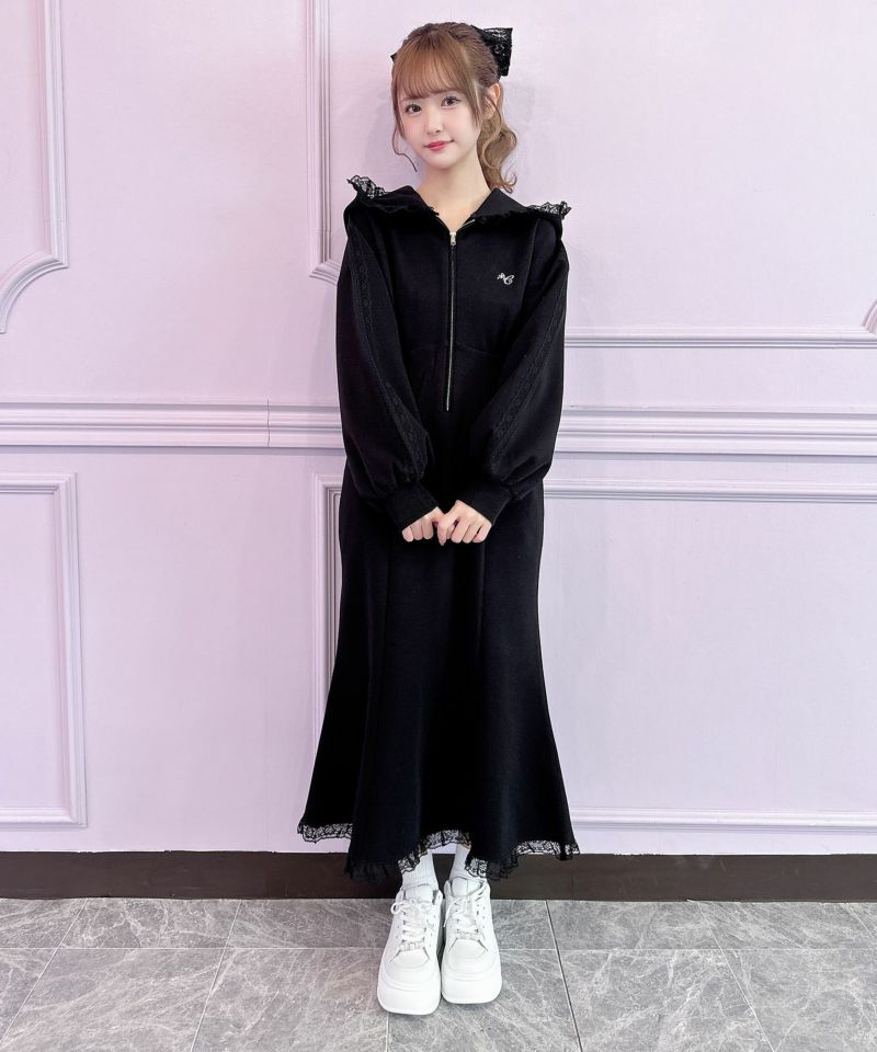 レースラインスウエットロングワンピース | Rlab store