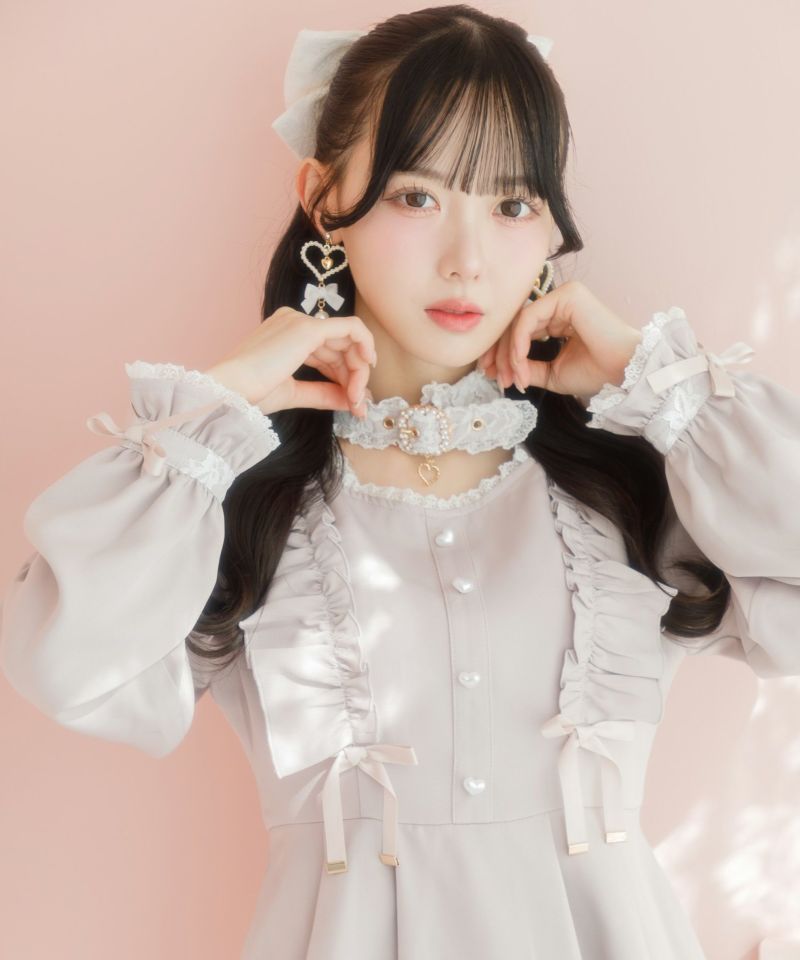 ROJITA ハートバックルチョーカー バックルチョーカーハートカットトップス | Rlab store