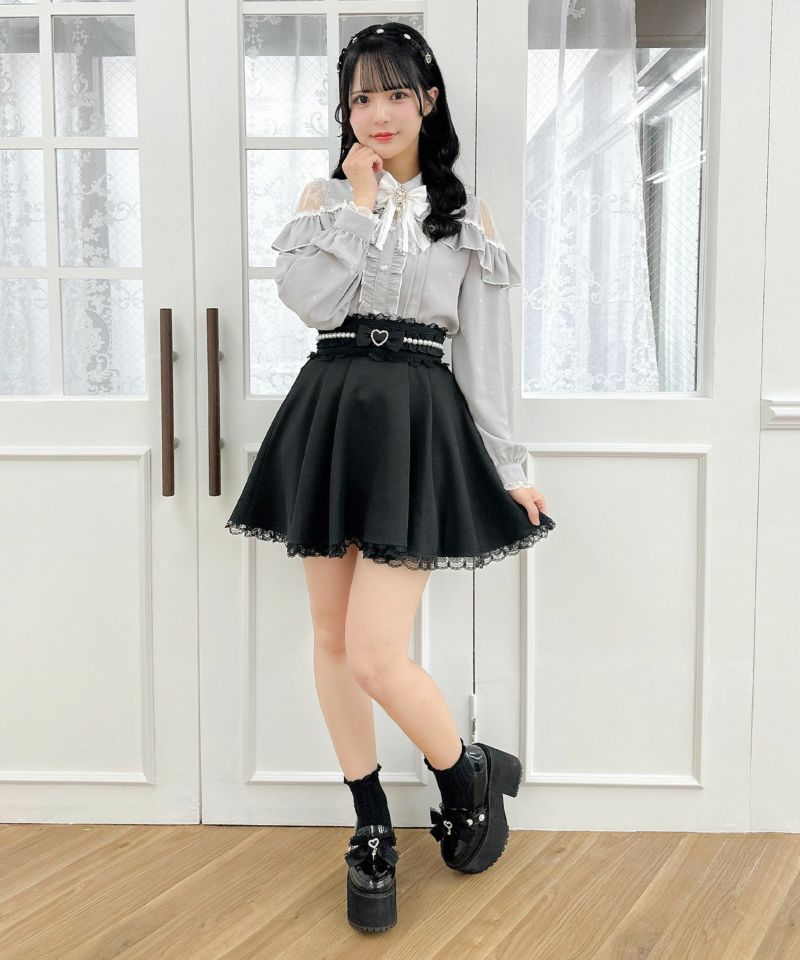 花柄パールデザインスカート | Rlab store