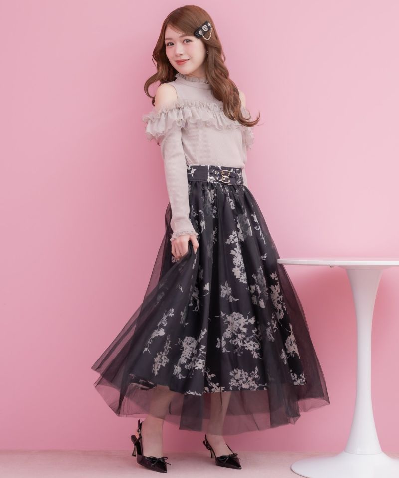 花柄チュールスカート | Rlab store 花柄チュールスカート | Rlab store