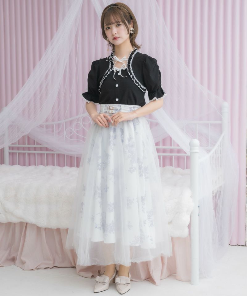 花柄チュールスカート | Rlab store